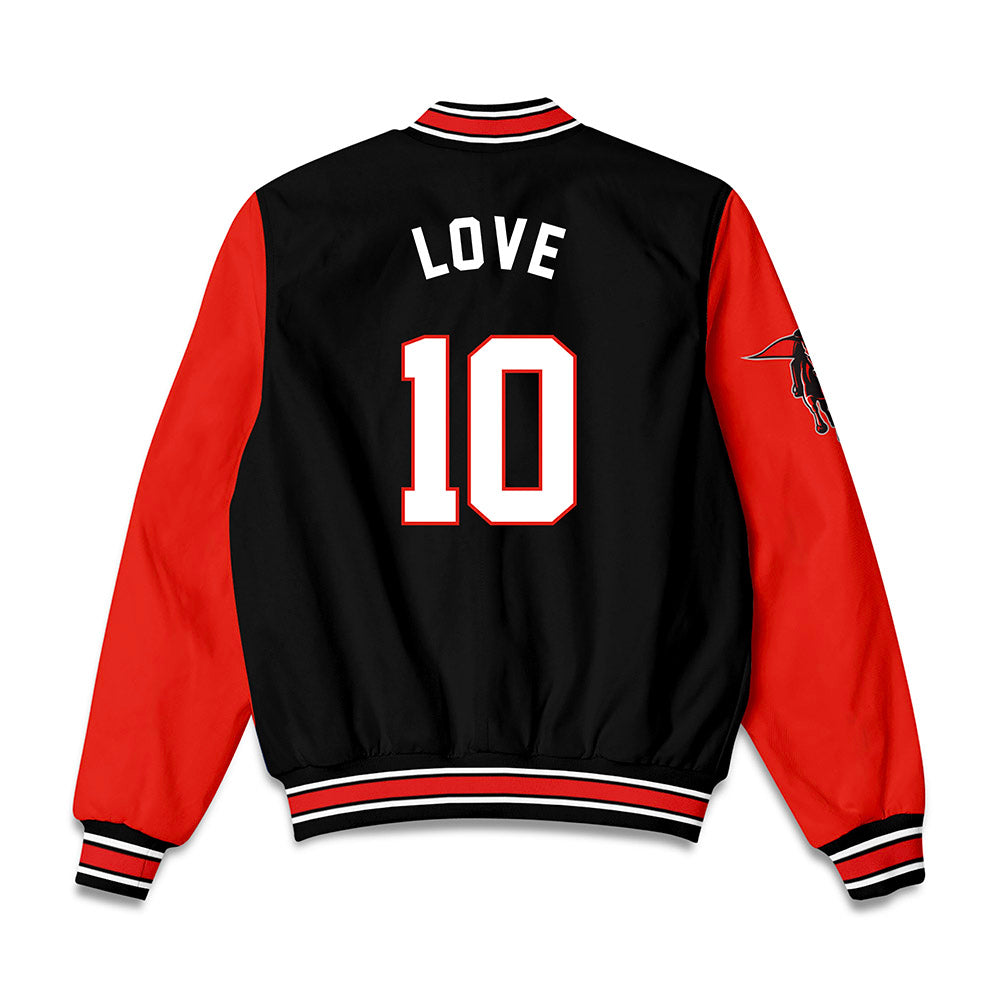 Texas Tech - NCAA Women's Basketball : Sidney Love - Bomber Jacket-1