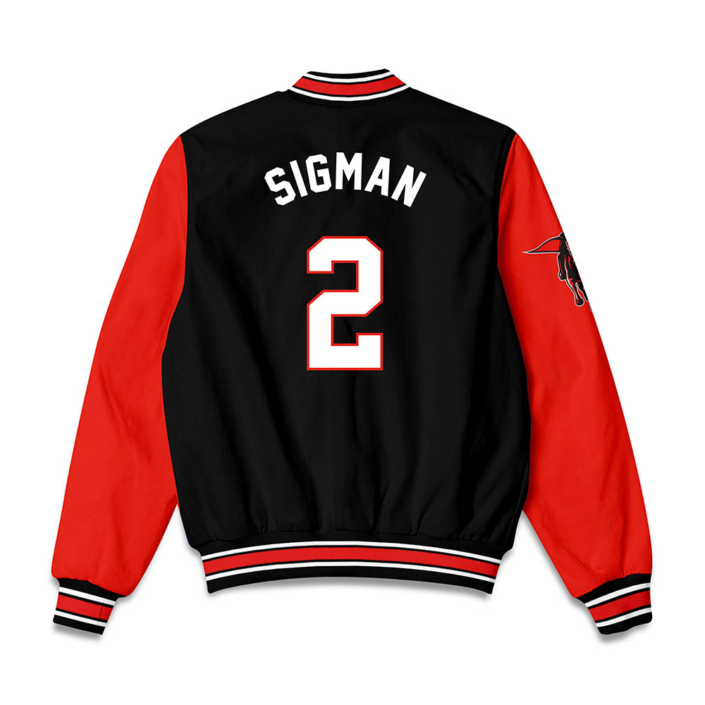 Texas Tech - NCAA Women's Volleyball : Gretchen Sigman - Bomber Jacket-1