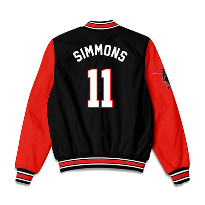 Texas Tech - NCAA Football : Malcolm Simmons - Bomber Jacket-1