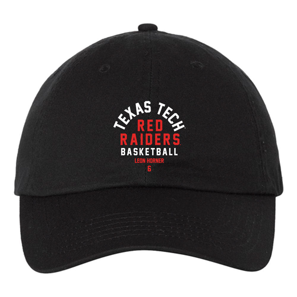 Texas Tech - NCAA Men's Basketball : Leon Horner - Dad Hat