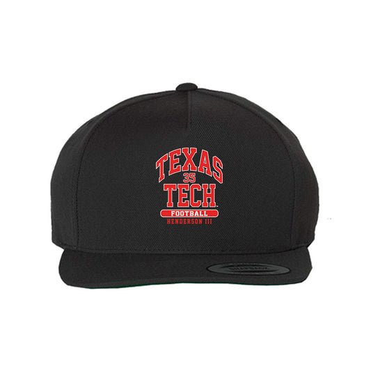 Texas Tech - NCAA Football : Michael Henderson III - Snapback Hat-0