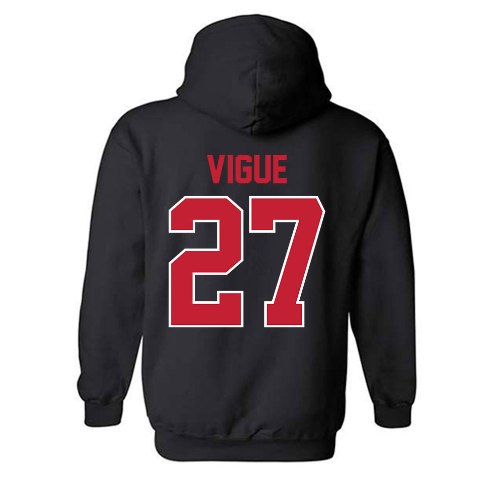 Georgia - NCAA Baseball : Dylan Vigue - Classic Shersey Hooded Sweatshirt-1