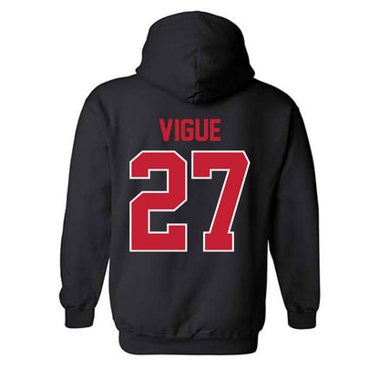 Georgia - NCAA Baseball : Dylan Vigue - Classic Shersey Hooded Sweatshirt-1