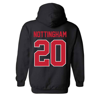 Georgia - NCAA Baseball : Joe Nottingham - Classic Shersey Hooded Sweatshirt-1