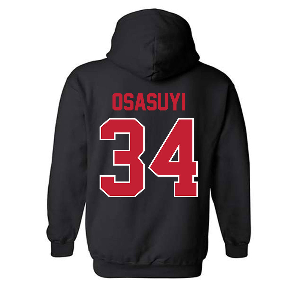 Georgia - NCAA Men's Basketball : Andrew Osasuyi - Classic Shersey Hooded Sweatshirt-1