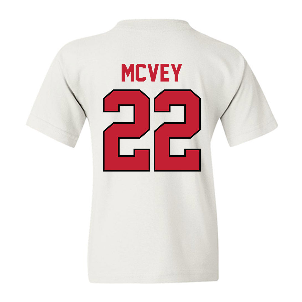 Georgia - NCAA Men's Basketball : Jackson McVey - Classic Shersey Youth T-Shirt-1