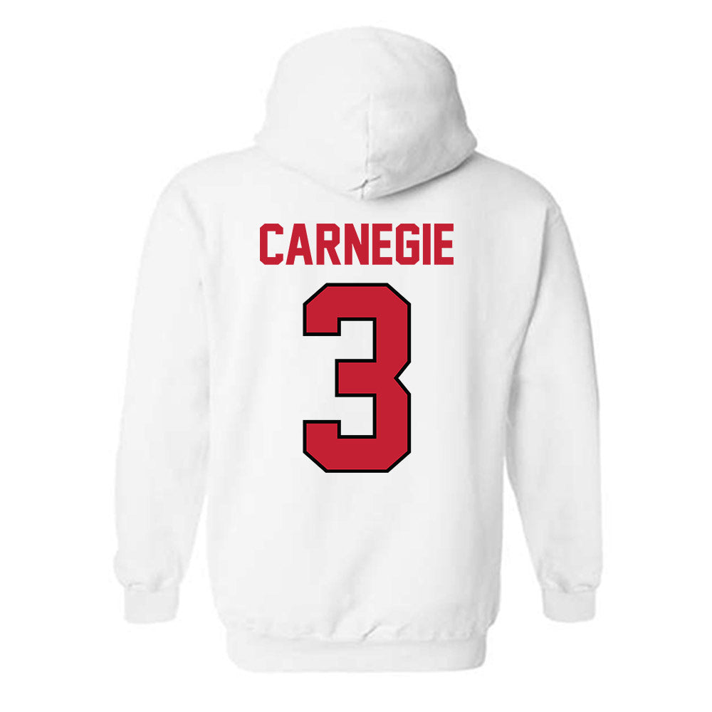 Georgia - NCAA Women's Basketball : Danielle Carnegie - Classic Shersey Hooded Sweatshirt-1