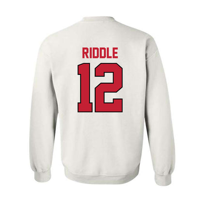Georgia - NCAA Football : JaMarley Riddle - Classic Shersey Crewneck Sweatshirt-1