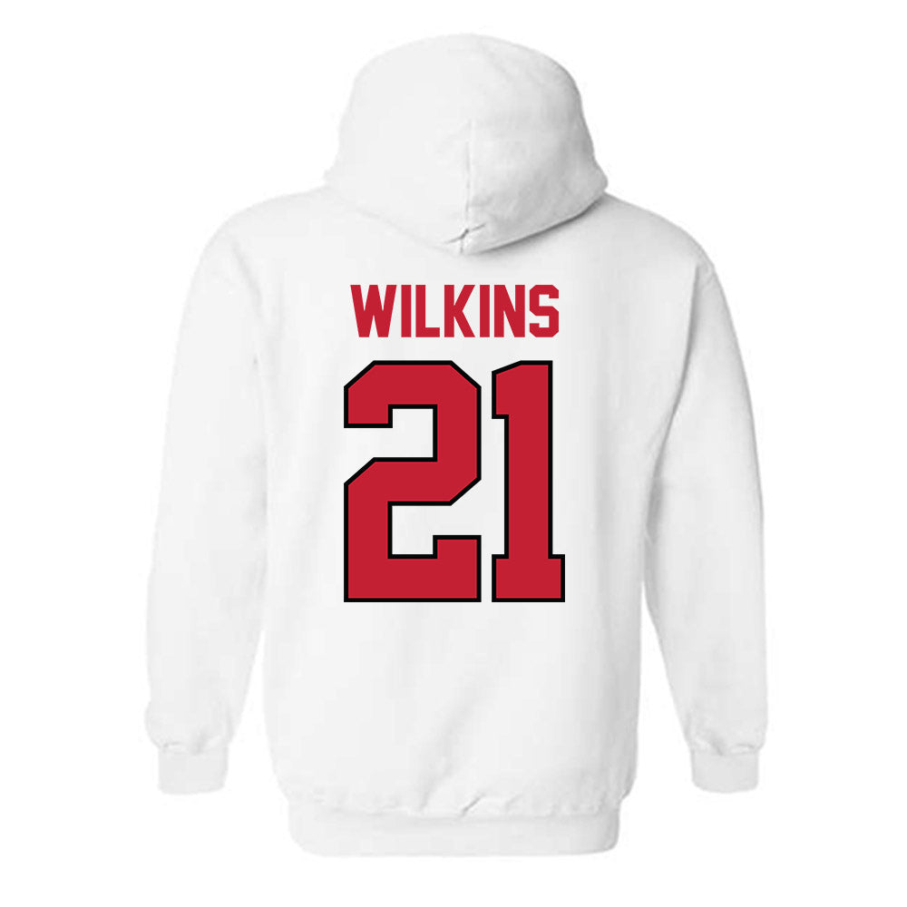 Georgia - NCAA Men's Basketball : Jake Wilkins - Classic Shersey Hooded Sweatshirt-1