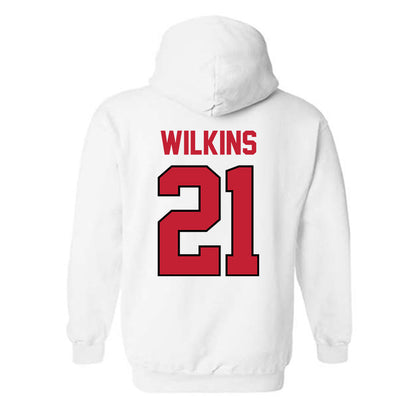 Georgia - NCAA Men's Basketball : Jake Wilkins - Classic Shersey Hooded Sweatshirt-1
