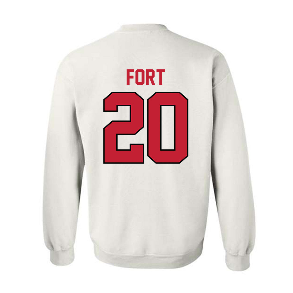 Georgia - NCAA Football : Zech Fort - Classic Shersey Crewneck Sweatshirt-1