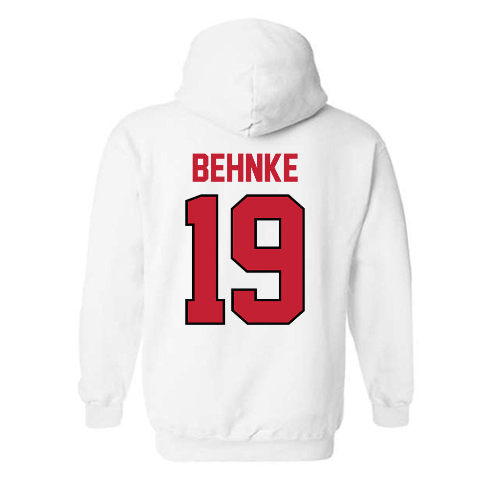 Georgia - NCAA Baseball : Andrew Behnke - Classic Shersey Hooded Sweatshirt-1