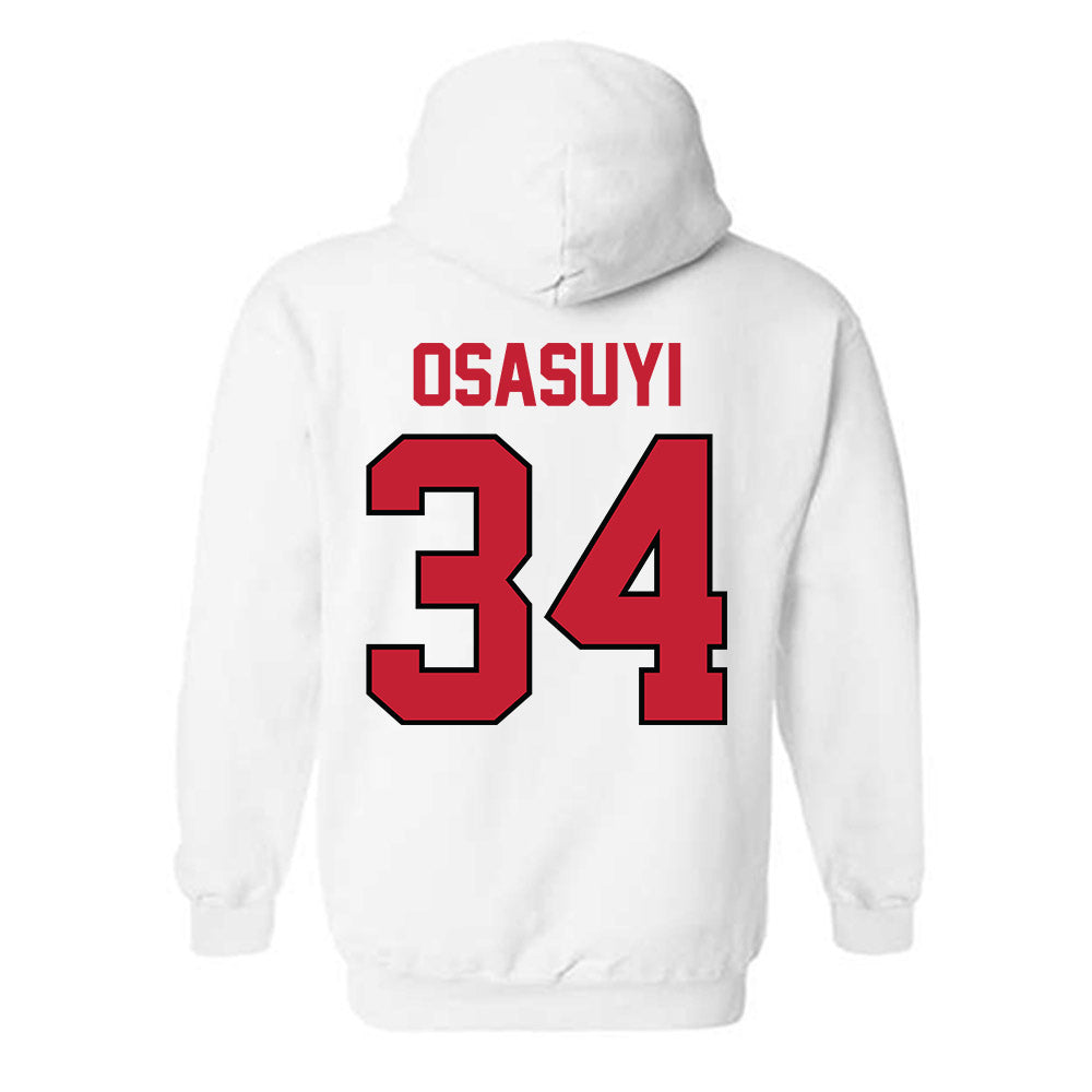 Georgia - NCAA Men's Basketball : Andrew Osasuyi - Classic Shersey Hooded Sweatshirt-1