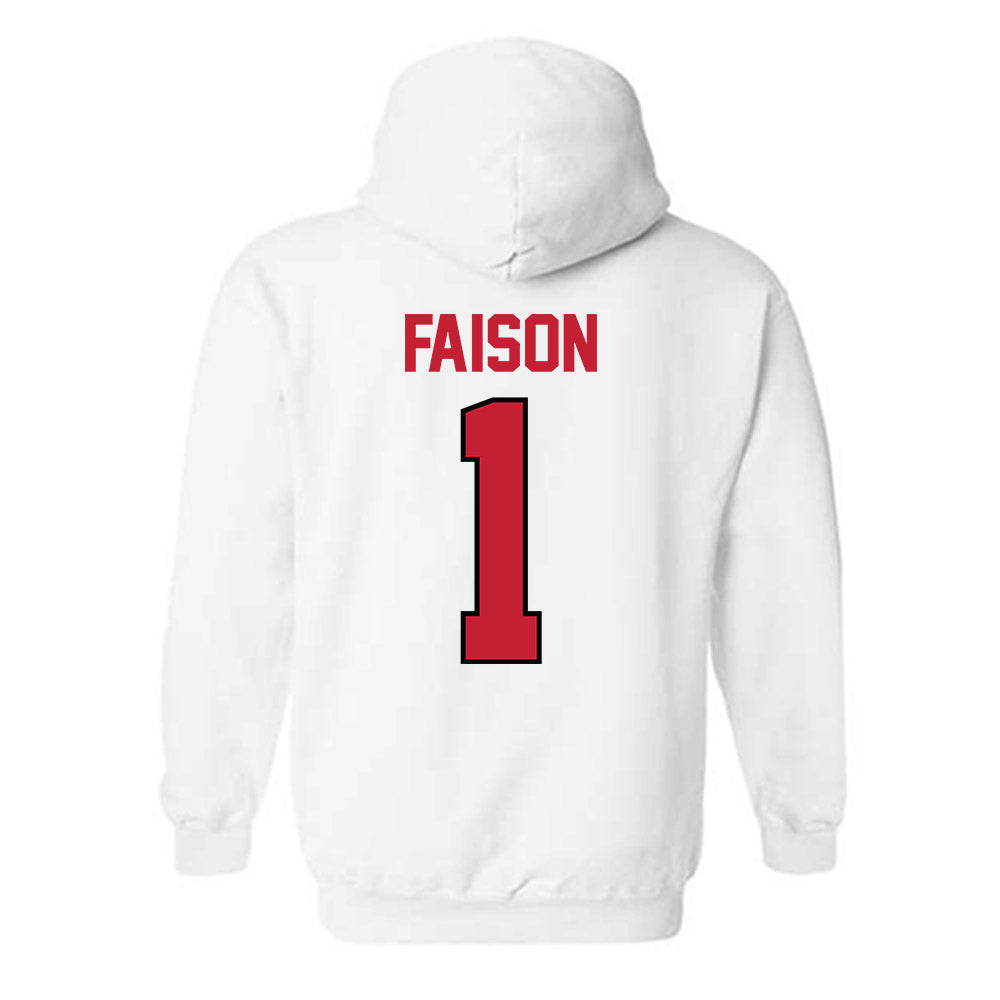 Georgia - NCAA Women's Basketball : Jocelyn Faison - Classic Shersey Hooded Sweatshirt-1