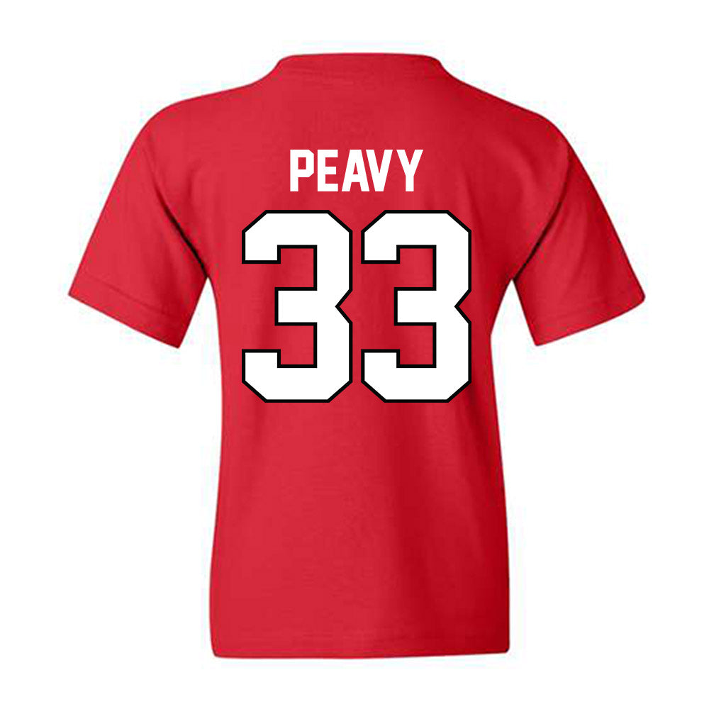 Georgia - NCAA Baseball : Jackson Peavy - Classic Shersey Youth T-Shirt-1
