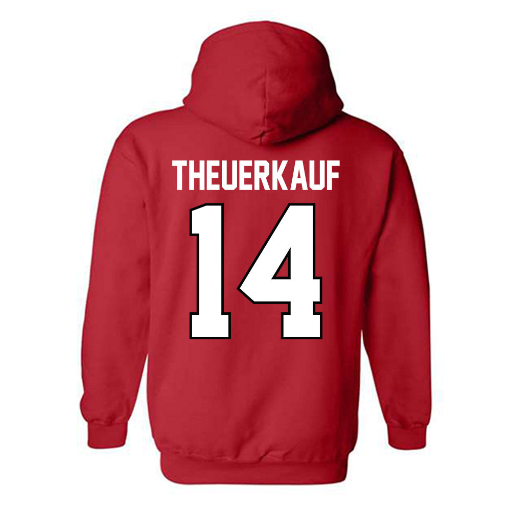 Georgia - NCAA Women's Basketball : Rylie Theuerkauf - Classic Shersey Hooded Sweatshirt-1