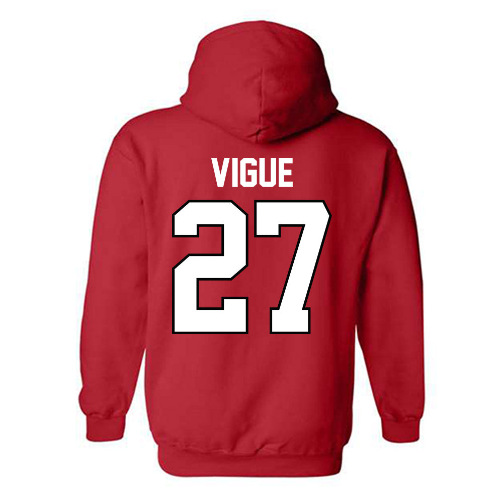 Georgia - NCAA Baseball : Dylan Vigue - Classic Shersey Hooded Sweatshirt-1