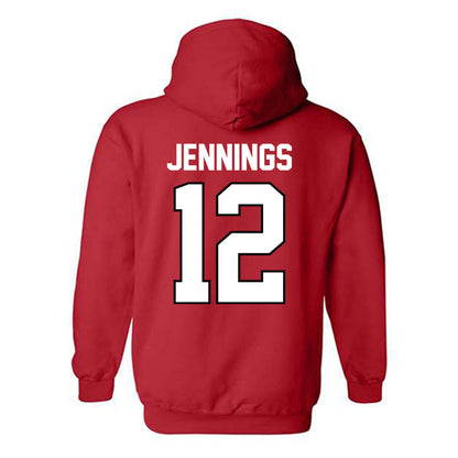 Georgia - NCAA Men's Basketball : Markel Jennings - Classic Shersey Hooded Sweatshirt-1