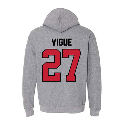 Georgia - NCAA Baseball : Dylan Vigue - Classic Shersey Hooded Sweatshirt-1