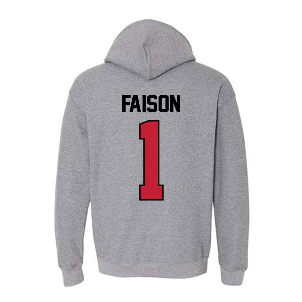Georgia - NCAA Women's Basketball : Jocelyn Faison - Classic Shersey Hooded Sweatshirt-1