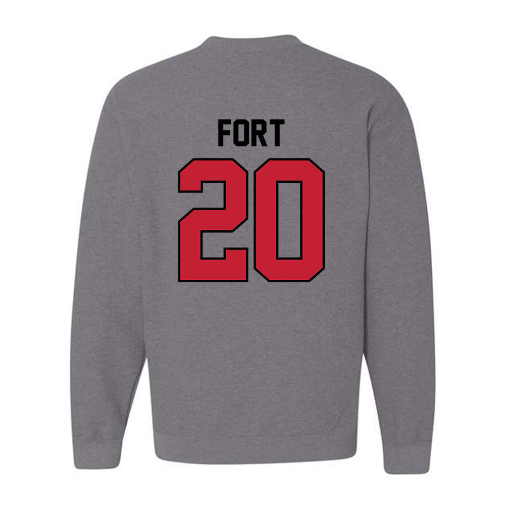 Georgia - NCAA Football : Zech Fort - Classic Shersey Crewneck Sweatshirt-1