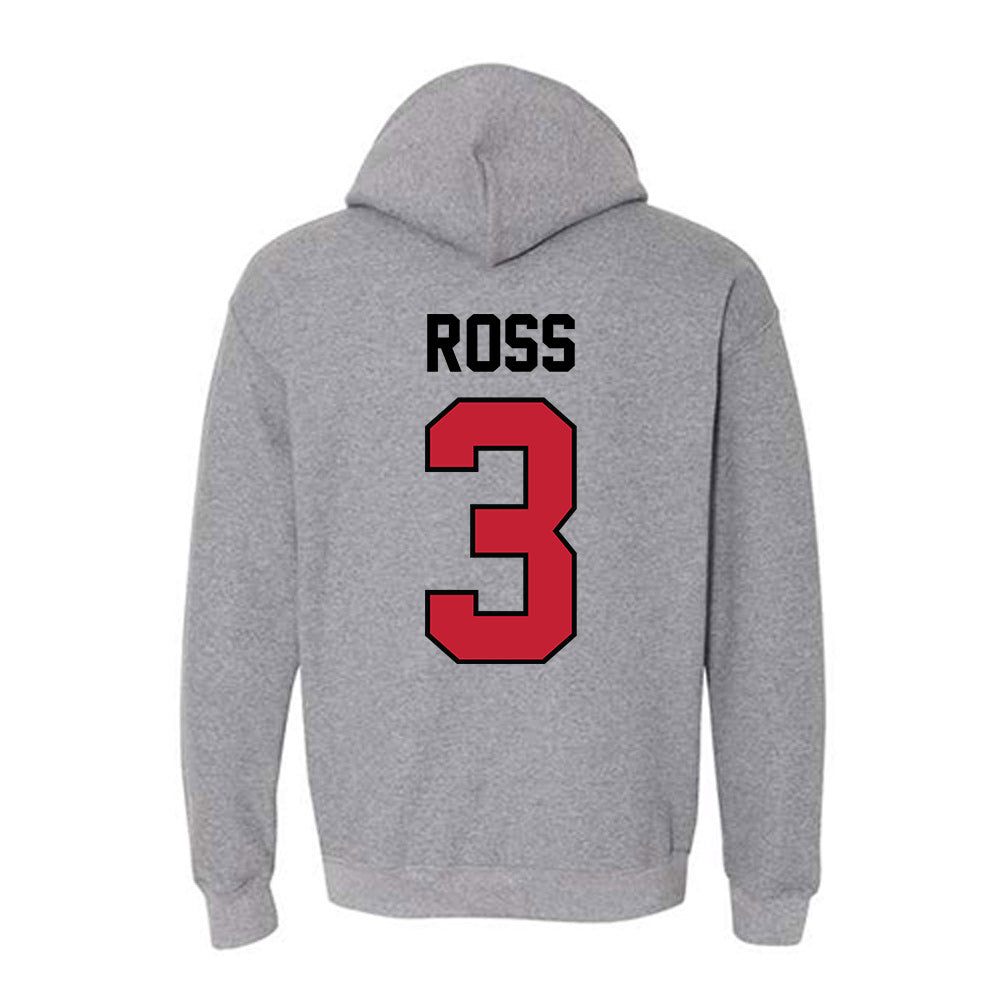 Georgia - NCAA Men's Basketball : Jordan Ross - Classic Shersey Hooded Sweatshirt-1