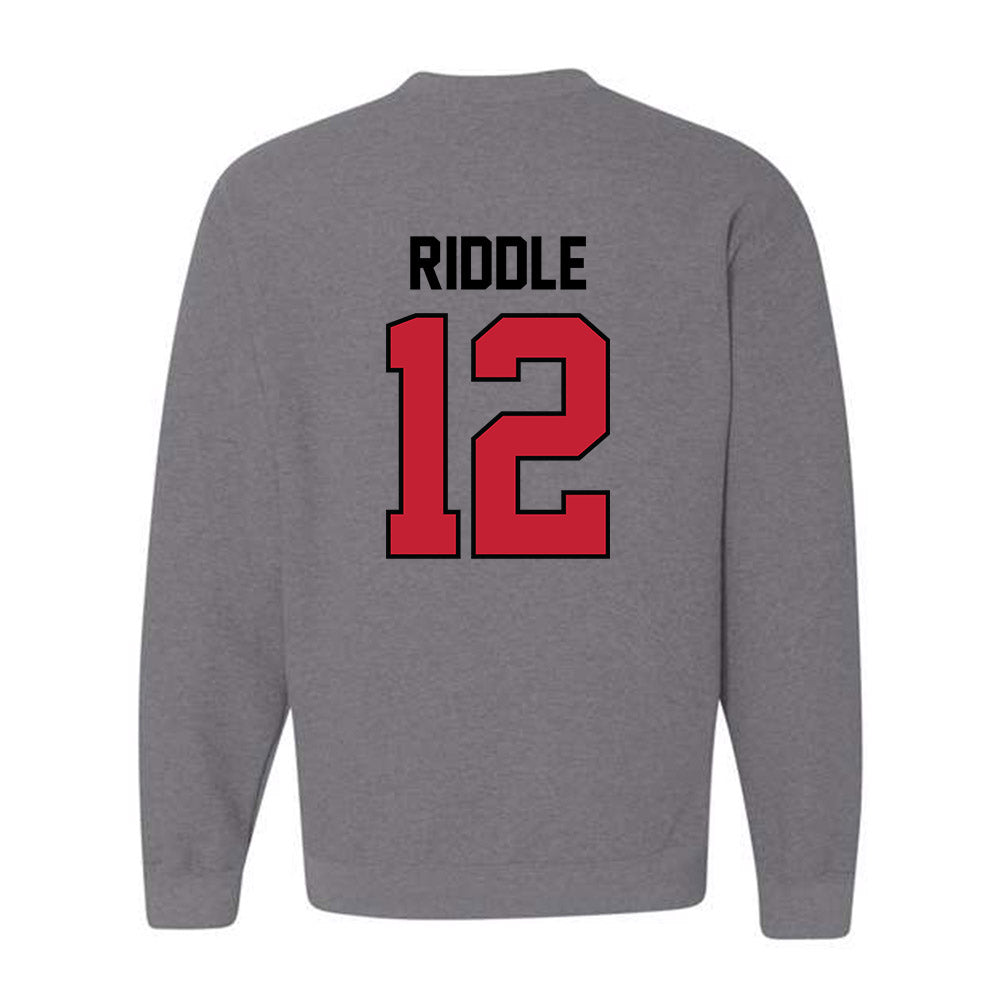 Georgia - NCAA Football : Ja Marley Riddle - Classic Shersey Crewneck Sweatshirt-1