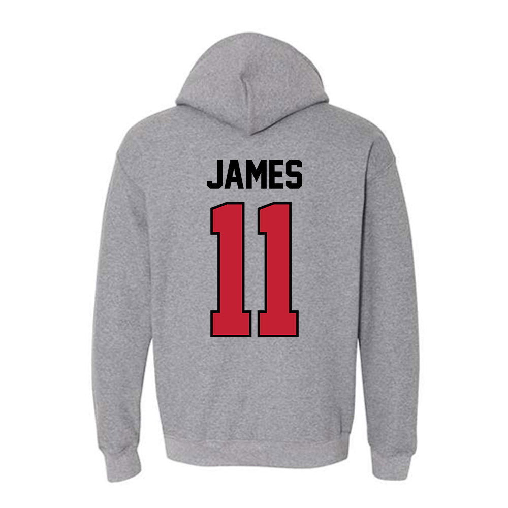 Georgia - NCAA Men's Basketball : dylan james - Classic Shersey Hooded Sweatshirt-1