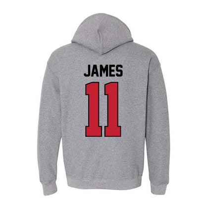 Georgia - NCAA Men's Basketball : dylan james - Classic Shersey Hooded Sweatshirt-1