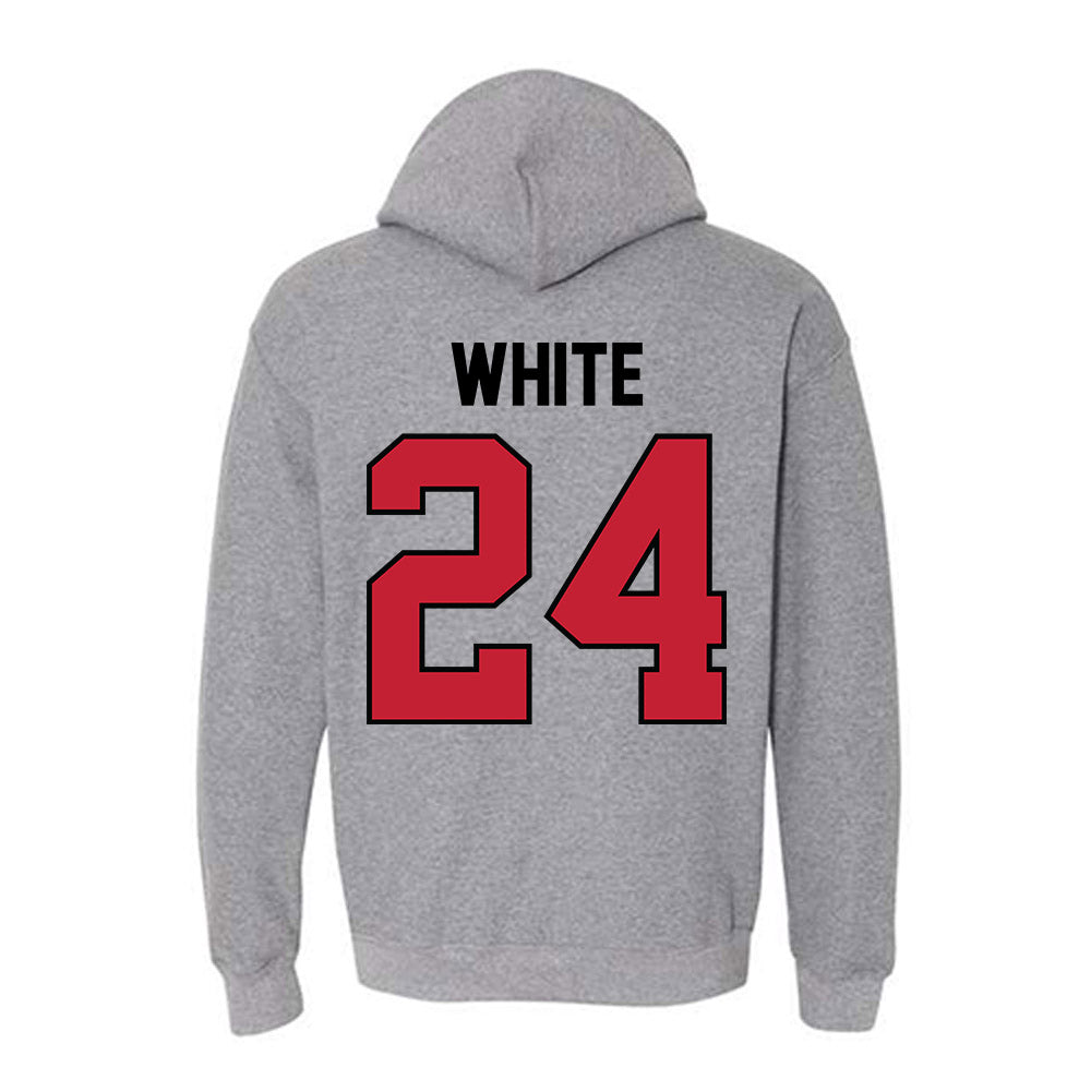 Georgia - NCAA Softball : Esther White - Classic Shersey Hooded Sweatshirt-1