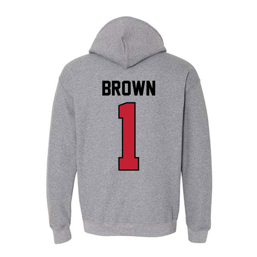 Georgia - NCAA Women's Soccer : Jordan Brown - Classic Shersey Hooded Sweatshirt-1