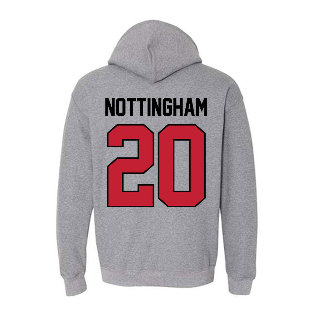 Georgia - NCAA Baseball : Joe Nottingham - Classic Shersey Hooded Sweatshirt-1