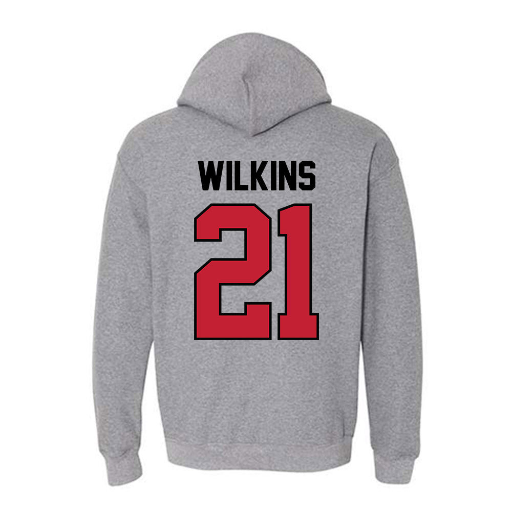 Georgia - NCAA Men's Basketball : Jake Wilkins - Classic Shersey Hooded Sweatshirt-1