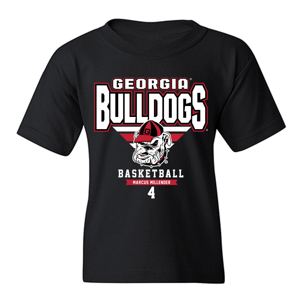 Georgia - NCAA Men's Basketball : Marcus Millender - Classic Fashion Shersey Youth T-Shirt-0