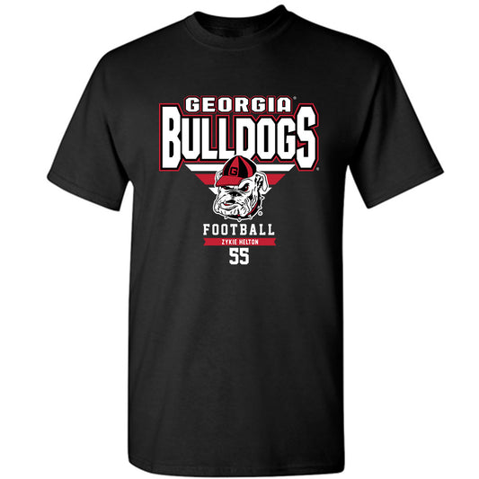 Georgia - NCAA Football : Zykie Helton - Classic Fashion Shersey T-Shirt-0