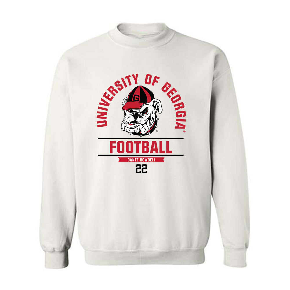 Georgia - NCAA Football : Dante Dowdell - Classic Fashion Shersey Crewneck Sweatshirt-0