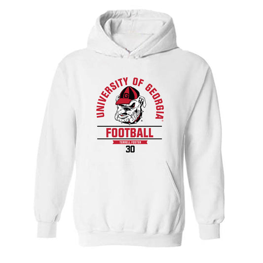 Georgia - NCAA Football : Terrell Foster - Classic Fashion Shersey Hooded Sweatshirt-0