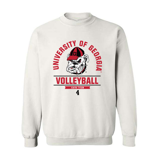 Georgia - NCAA Women's Volleyball : Kaiya Tyson - Classic Fashion Shersey Crewneck Sweatshirt-0