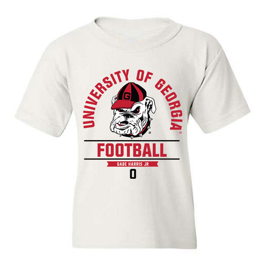 Georgia - NCAA Football : Gabe Harris Jr. - Classic Fashion Shersey Youth T-Shirt-0