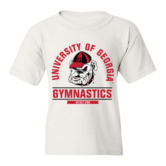 Georgia - NCAA Women's Gymnastics : Nicole King - Classic Fashion Shersey Youth T-Shirt-0