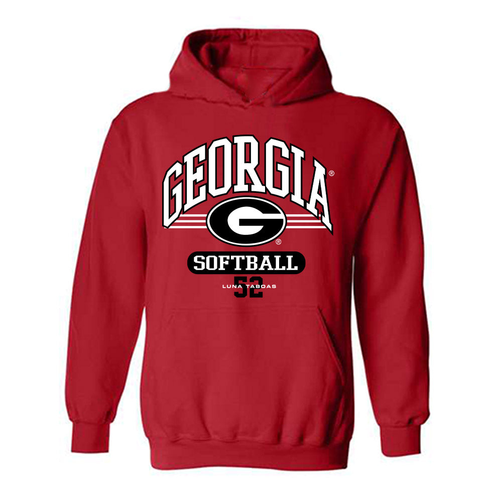 Georgia - NCAA Softball : Luna Taboas - Classic Fashion Shersey Hooded Sweatshirt-0