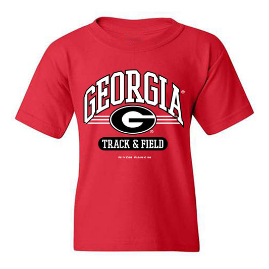 Georgia - NCAA Men's Track & Field : Riyon Rankin - Classic Fashion Shersey Youth T-Shirt-0