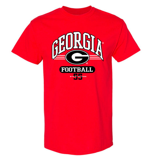 Georgia - NCAA Football : Zykie Helton - Classic Fashion Shersey T-Shirt-0