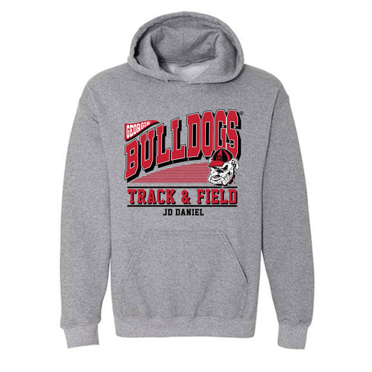 Georgia - NCAA Men's Track & Field : JD Daniel - Classic Fashion Shersey Hooded Sweatshirt-0