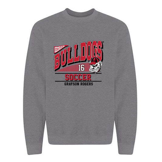 Georgia - NCAA Women's Soccer : Grayson Rogers - Classic Fashion Shersey Crewneck Sweatshirt-0