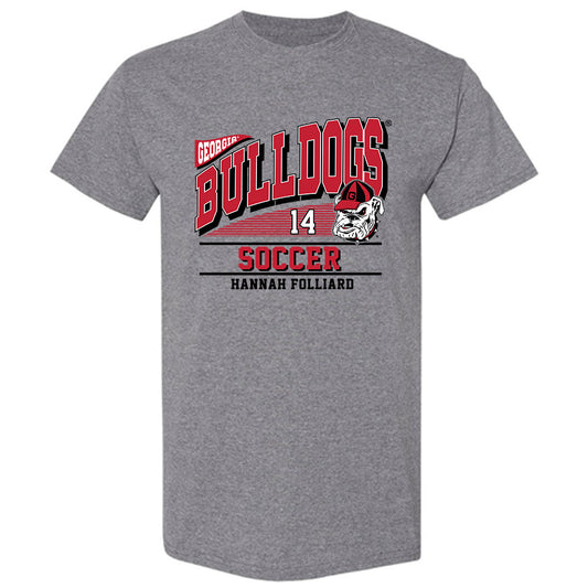 Georgia - NCAA Women's Soccer : Hannah Folliard - Classic Fashion Shersey T-Shirt-0