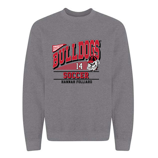 Georgia - NCAA Women's Soccer : Hannah Folliard - Classic Fashion Shersey Crewneck Sweatshirt-0