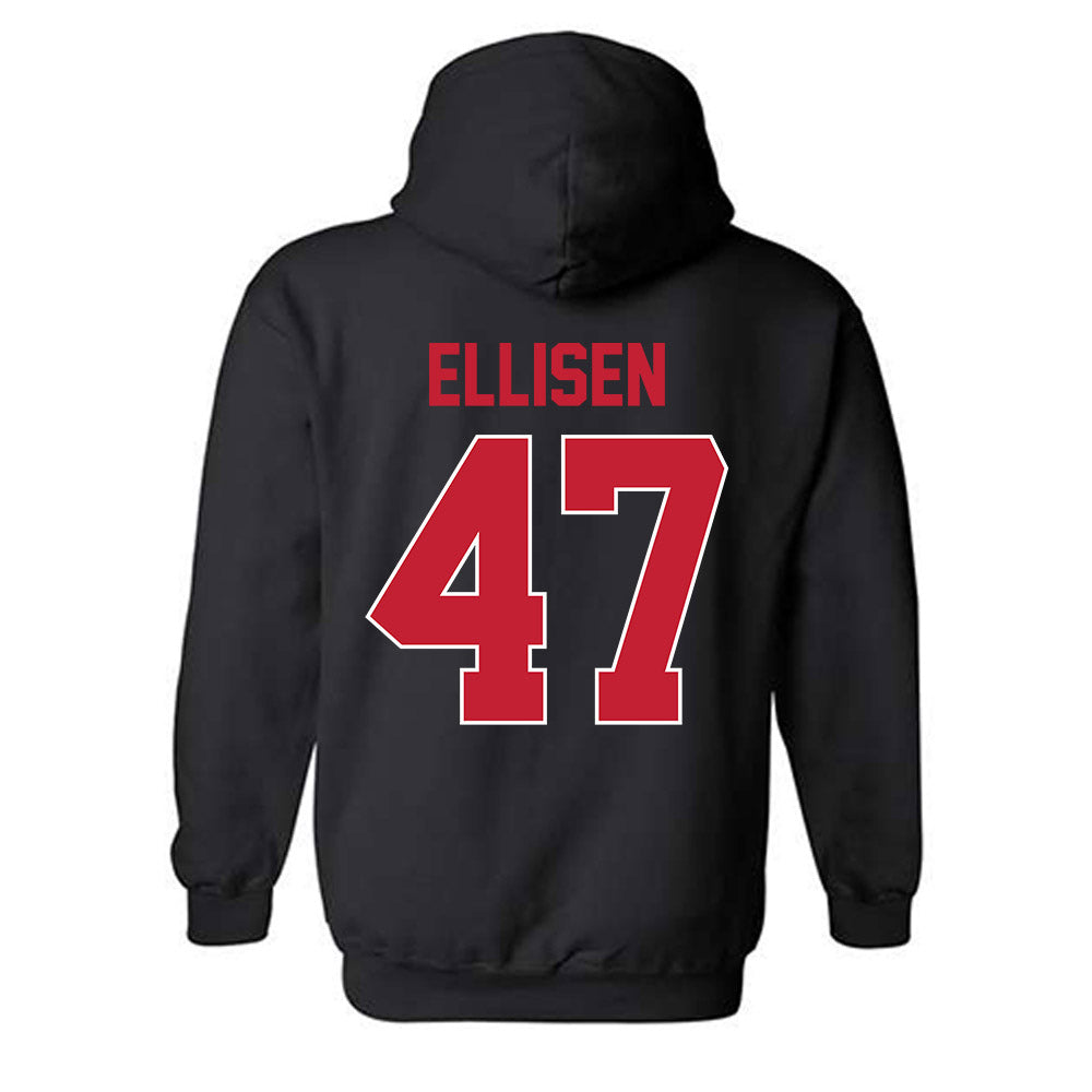 Georgia - NCAA Baseball : Thomas Ellisen - Sports Shersey Hooded Sweatshirt-1