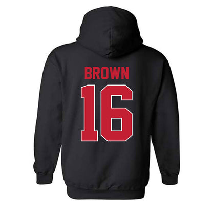 Georgia - NCAA Baseball : Zachary Brown - Sports Shersey Hooded Sweatshirt-1