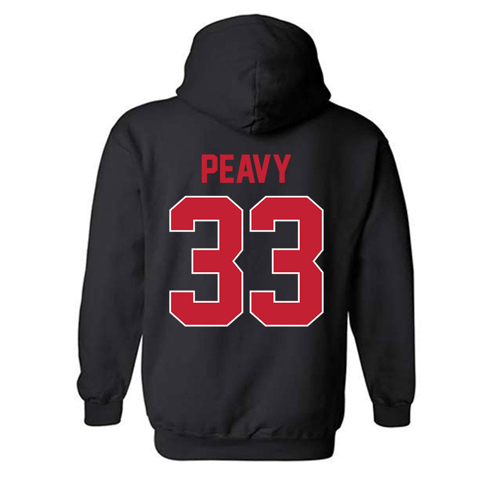 Georgia - NCAA Baseball : Jackson Peavy - Sports Shersey Hooded Sweatshirt-1